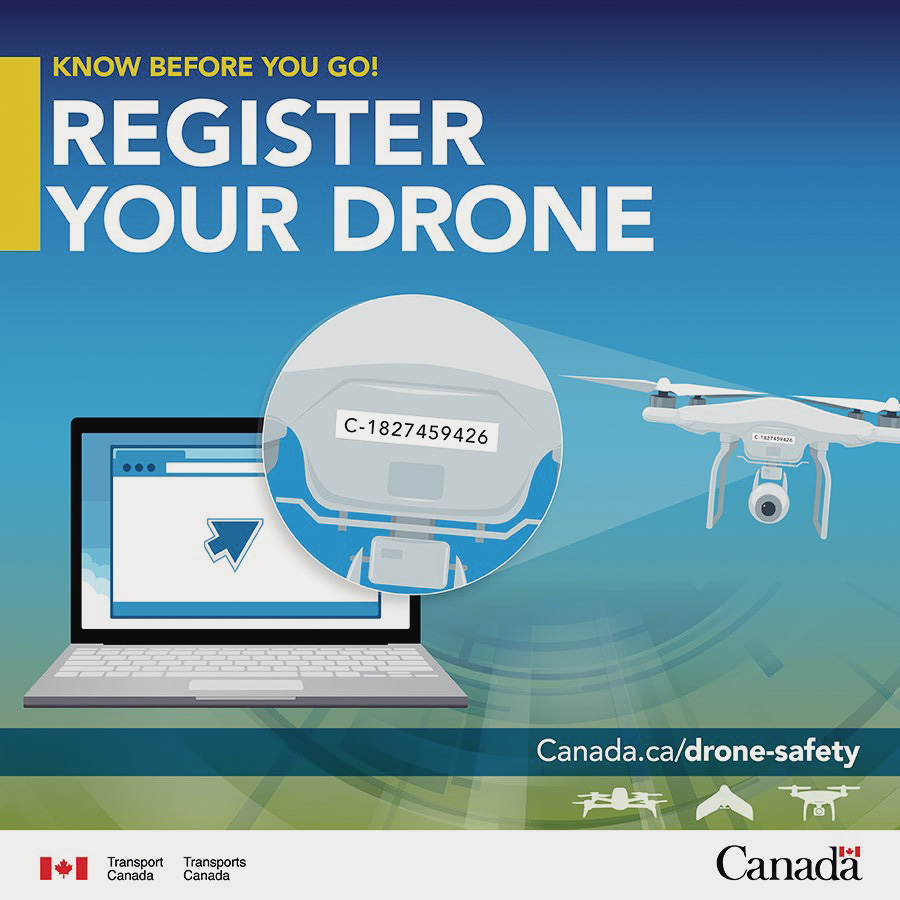 How ti registrate drone in Canada